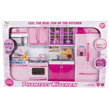 Electric Toy Pretend Play Toy Set Kitchen Set for Girls (H9632129)